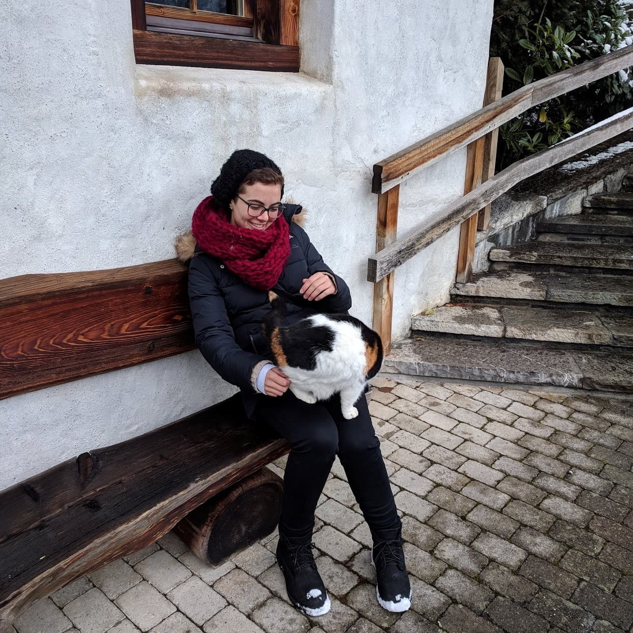 Picture of nat with a cat